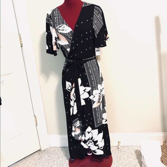 O'Neill Dresses & Skirts - NWT!- O’NEIL Wrap Alamante Maxi Dress,  Self Tie